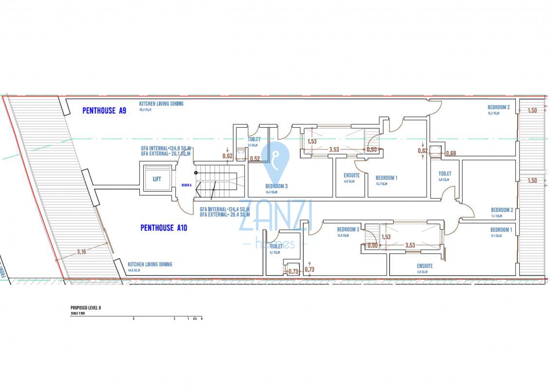 Penthouses in Mosta - REF 62661