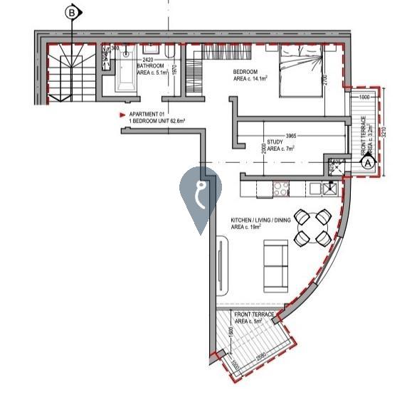 Apartment in Paola - REF 75791