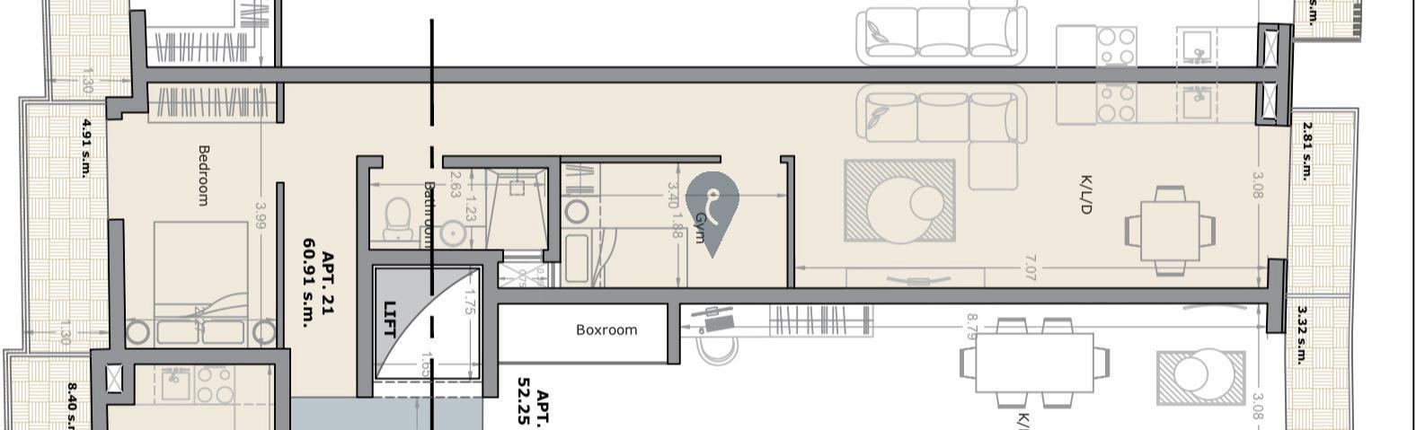 Apartment in Pieta - REF 78423